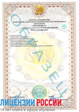 Образец сертификата соответствия (приложение) Урень Сертификат OHSAS 18001